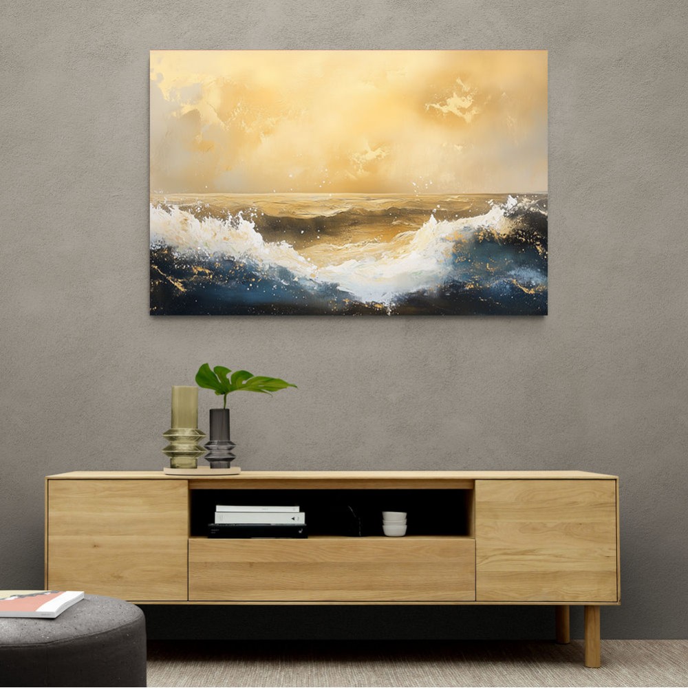 Seascape Gold Abstract 5 Wall Art