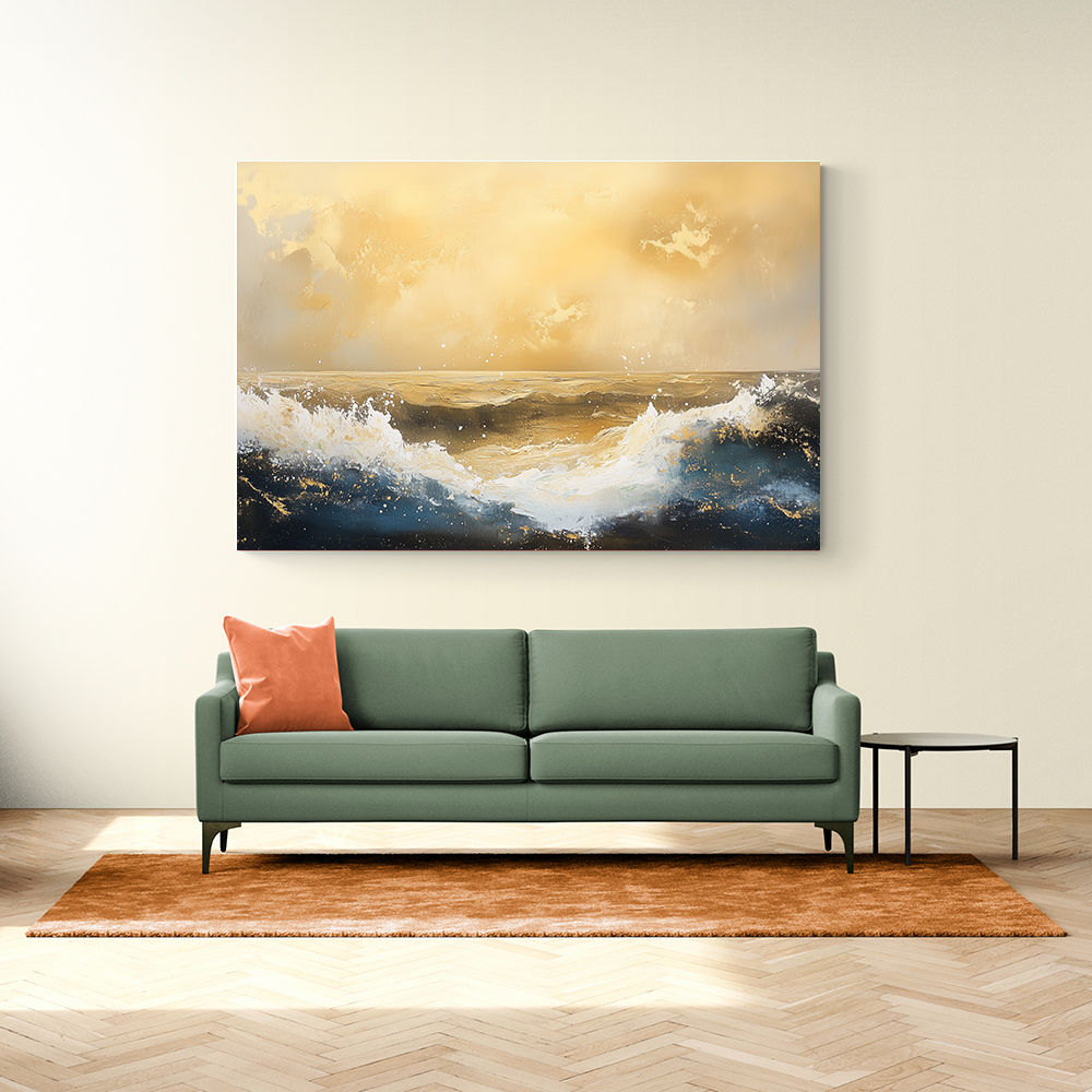 Seascape Gold Abstract 5 Wall Art