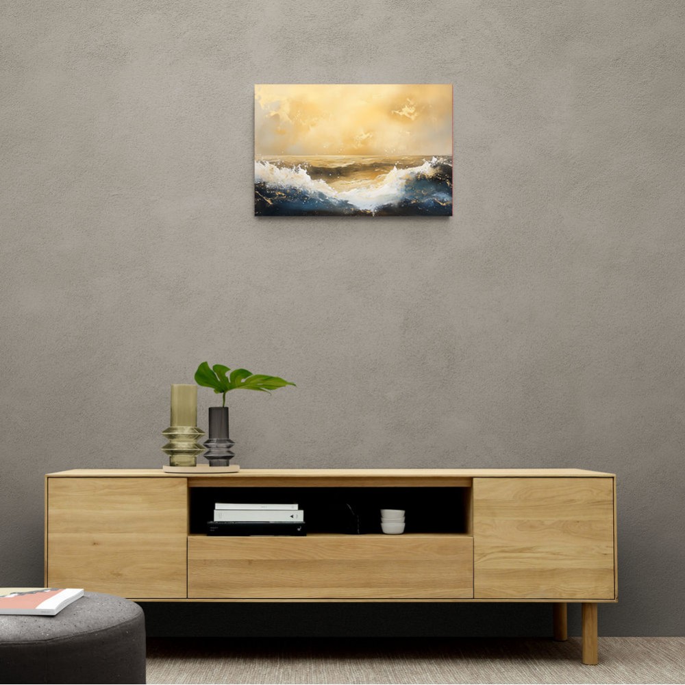 Seascape Gold Abstract 5 Wall Art