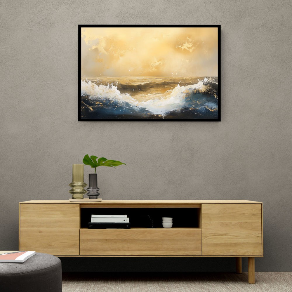 Seascape Gold Abstract 5 Wall Art