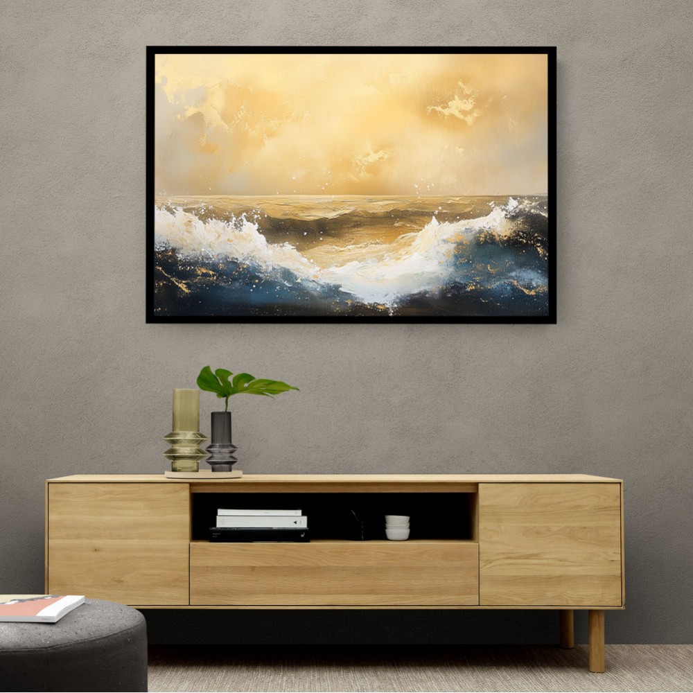 Seascape Gold Abstract 5 Wall Art