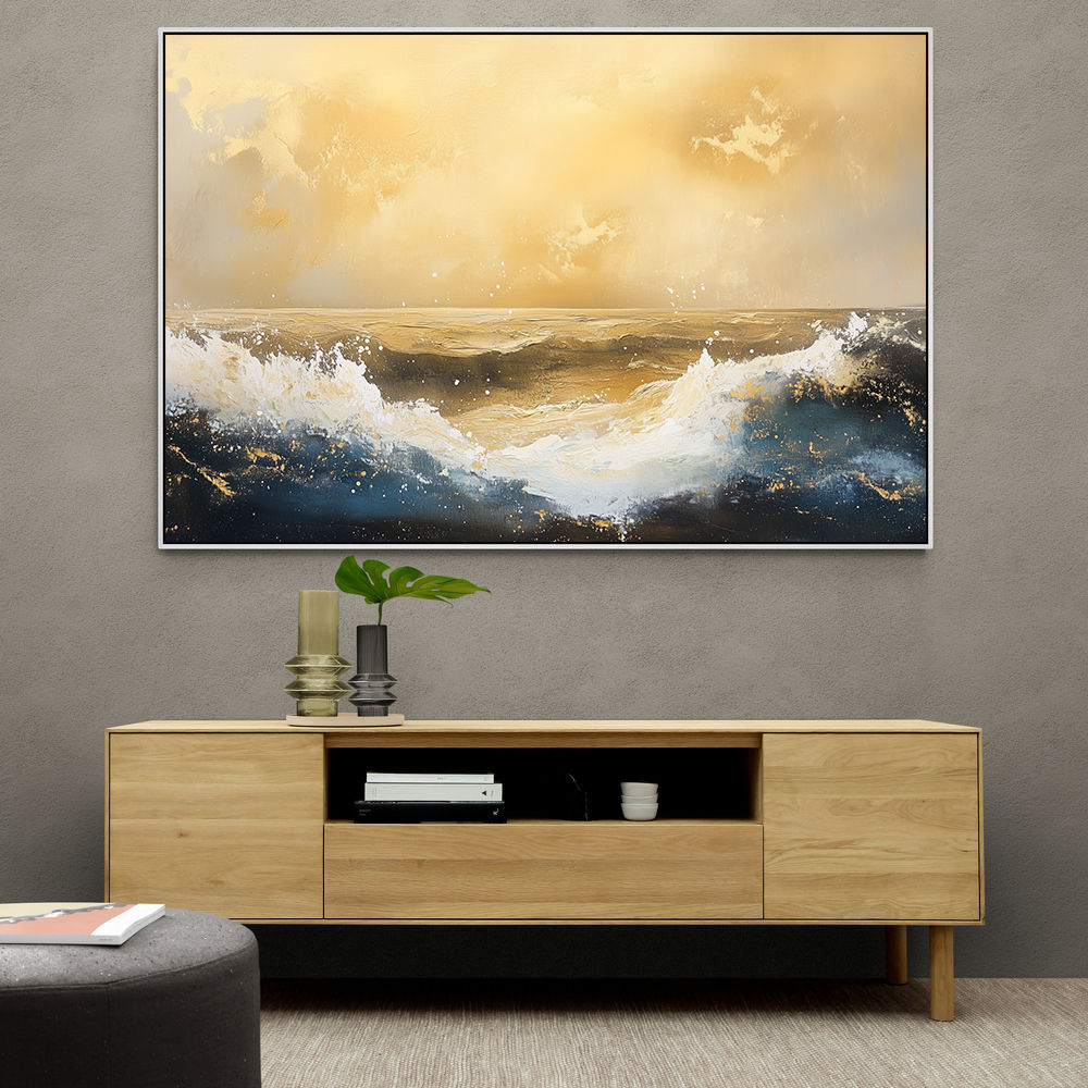 Seascape Gold Abstract 5 Wall Art