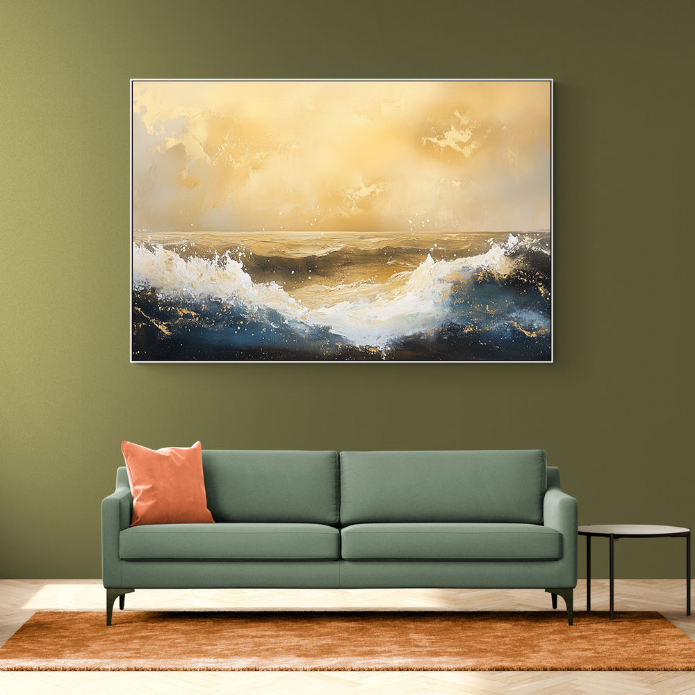 Seascape Gold Abstract 5 Wall Art