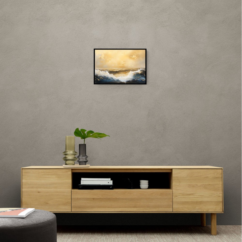 Seascape Gold Abstract 5 Wall Art