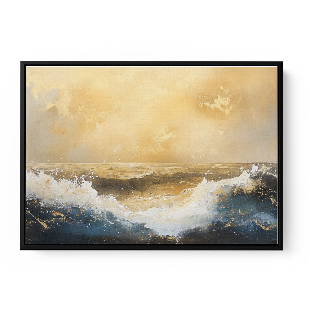 Seascape Gold Abstract 5 Wall Art