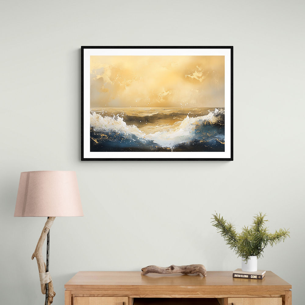 Seascape Gold Abstract 5 Wall Art