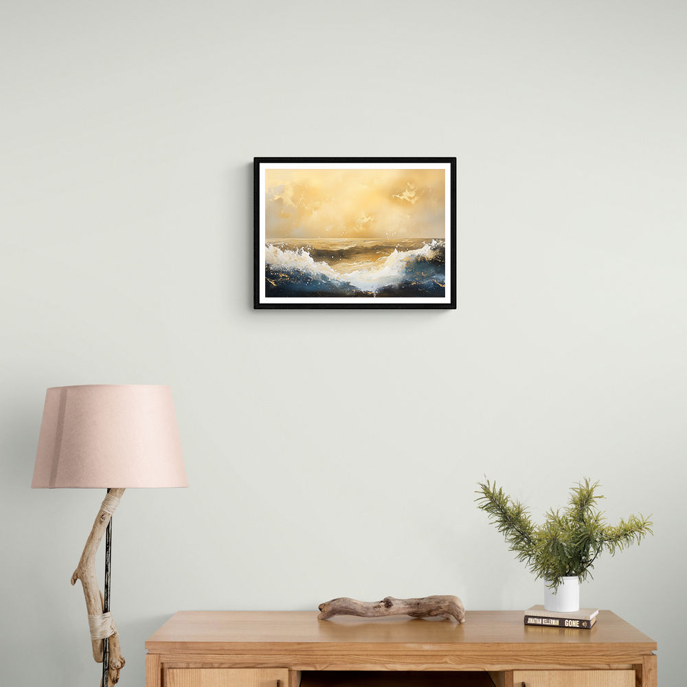 Seascape Gold Abstract 5 Wall Art