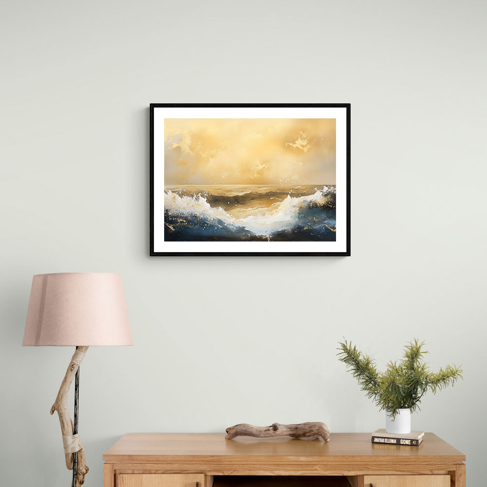 Seascape Gold Abstract 5 Wall Art