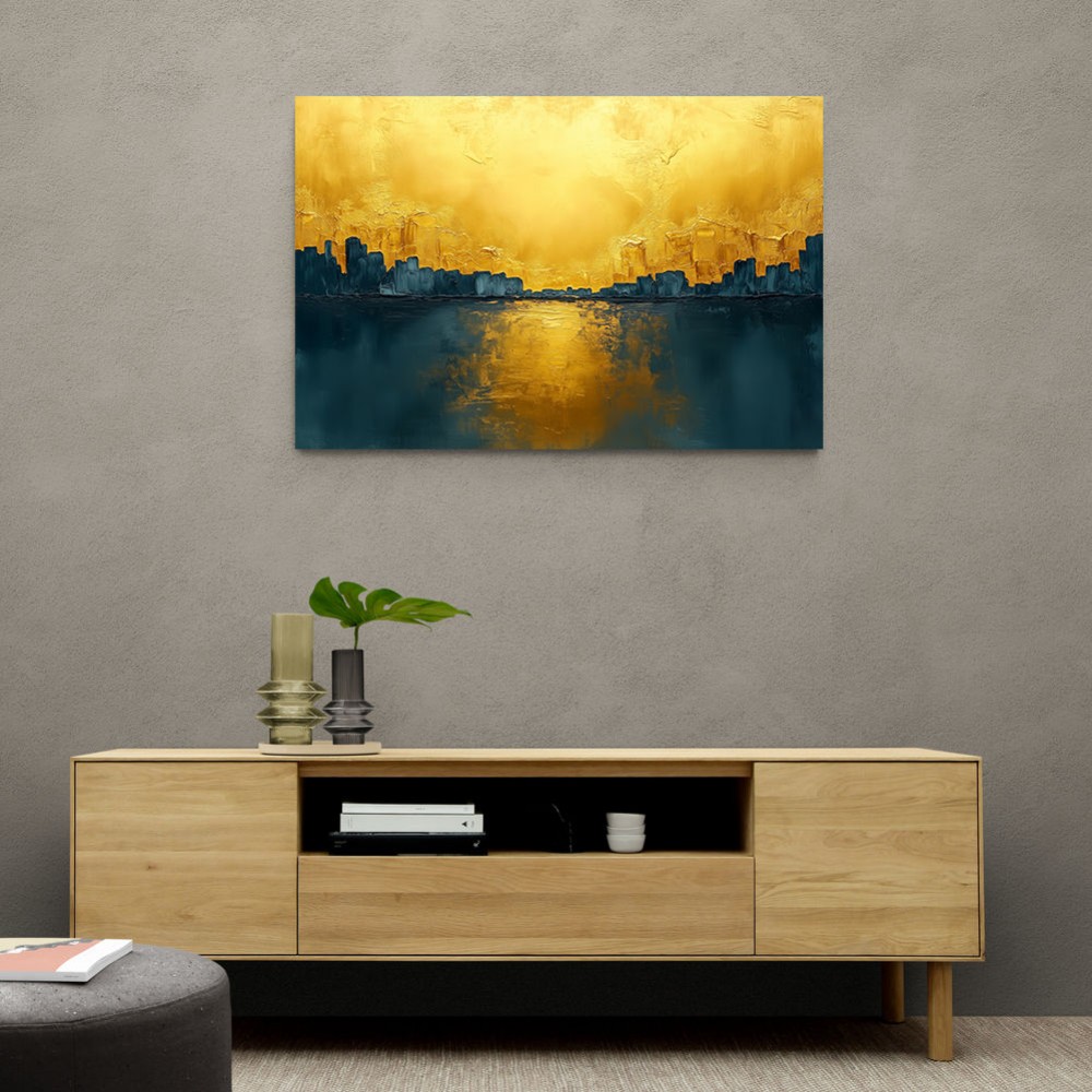 Seascape Gold Abstract 6 Wall Art