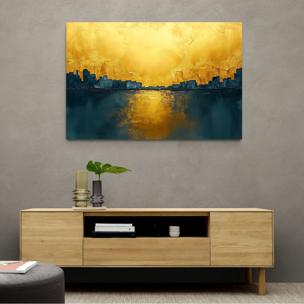 Seascape Gold Abstract 6 Wall Art