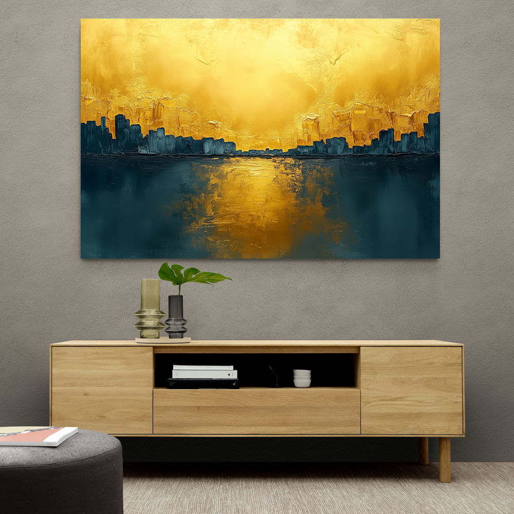 Seascape Gold Abstract 6 Wall Art