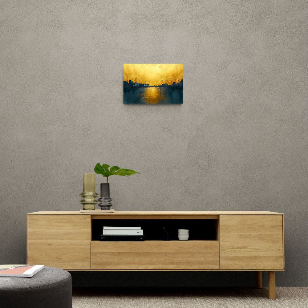 Seascape Gold Abstract 6 Wall Art