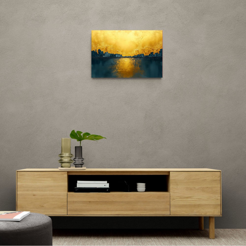 Seascape Gold Abstract 6 Wall Art