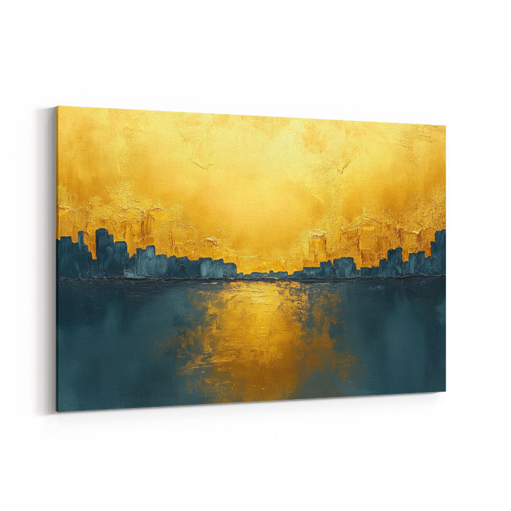 Seascape Gold Abstract 6 Wall Art