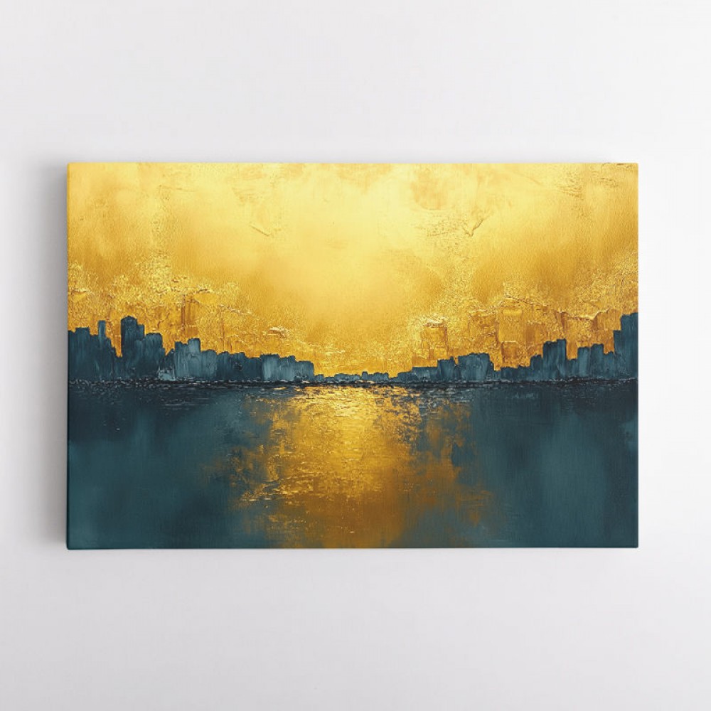 Seascape Gold Abstract 6 Wall Art