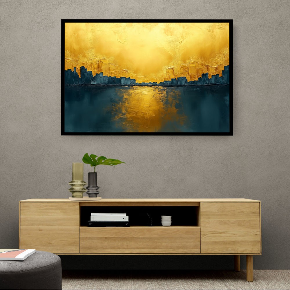 Seascape Gold Abstract 6 Wall Art