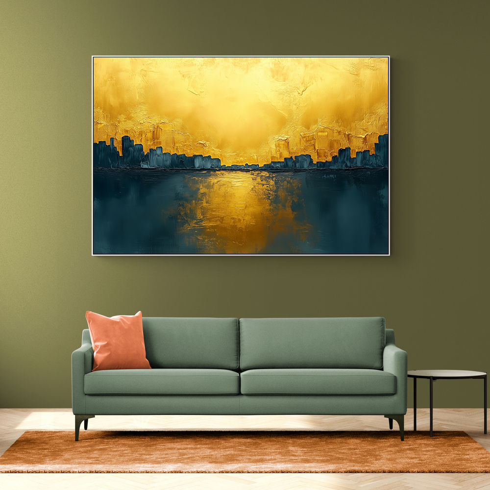 Seascape Gold Abstract 6 Wall Art