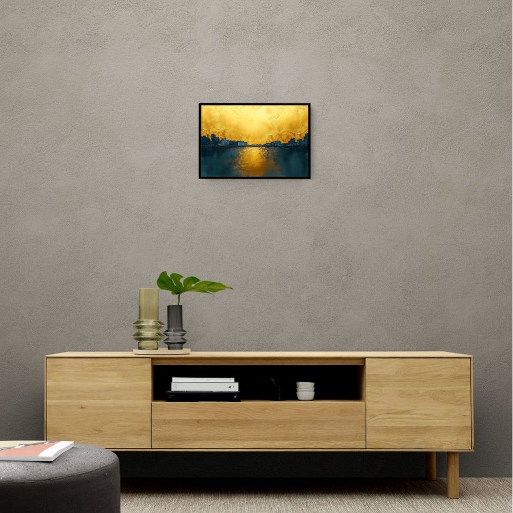 Seascape Gold Abstract 6 Wall Art