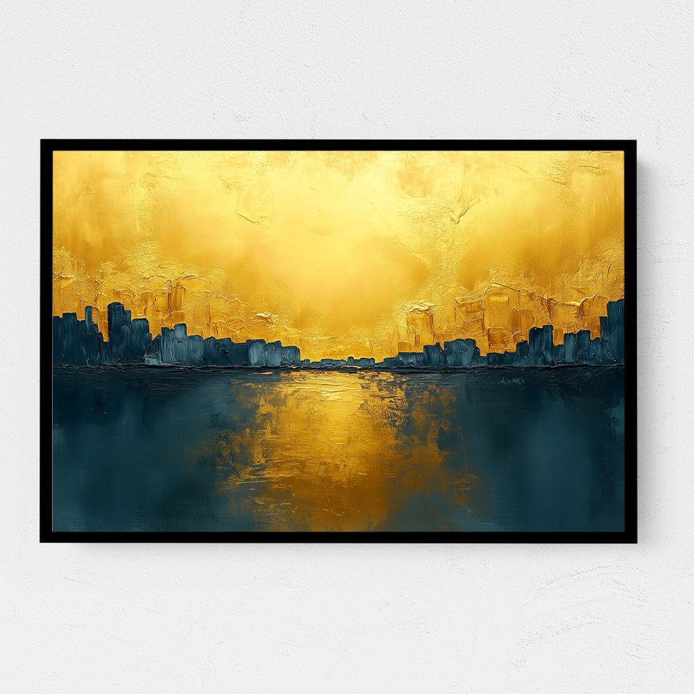 Seascape Gold Abstract 6 Wall Art