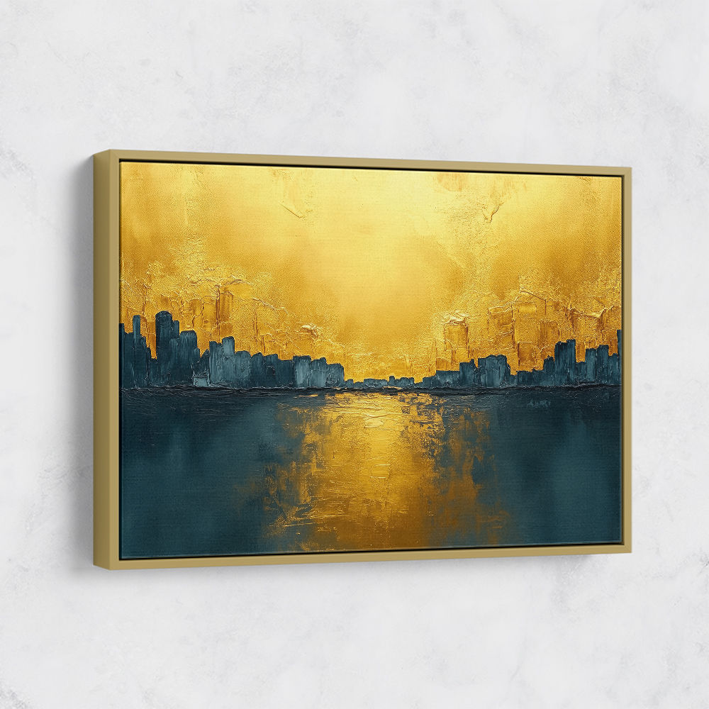 Seascape Gold Abstract 6 Wall Art