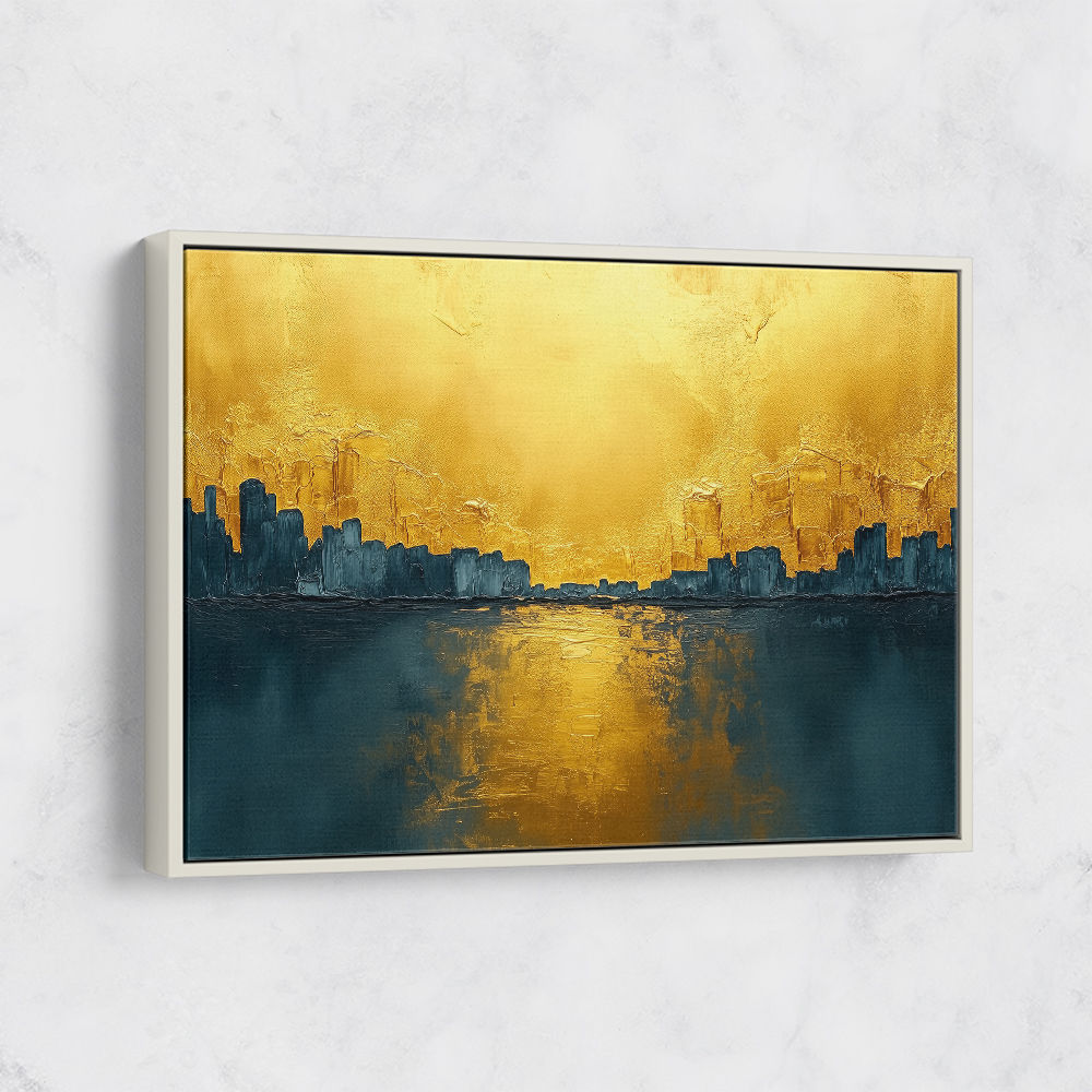 Seascape Gold Abstract 6 Wall Art