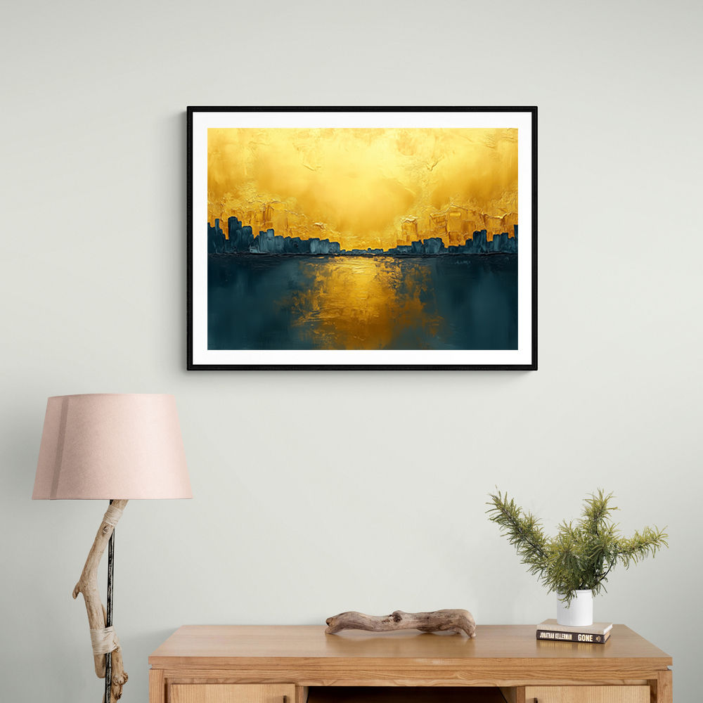 Seascape Gold Abstract 6 Wall Art