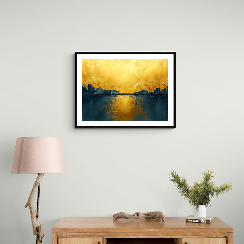 Seascape Gold Abstract 6 Wall Art