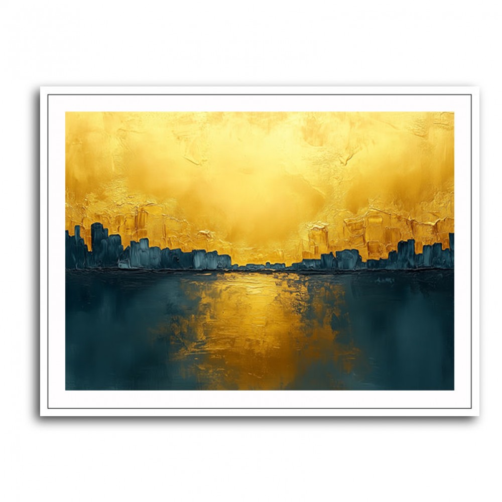 Seascape Gold Abstract 6 Wall Art