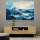 Seascape Blue Waves Wall Art