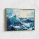 Seascape Blue Waves Wall Art