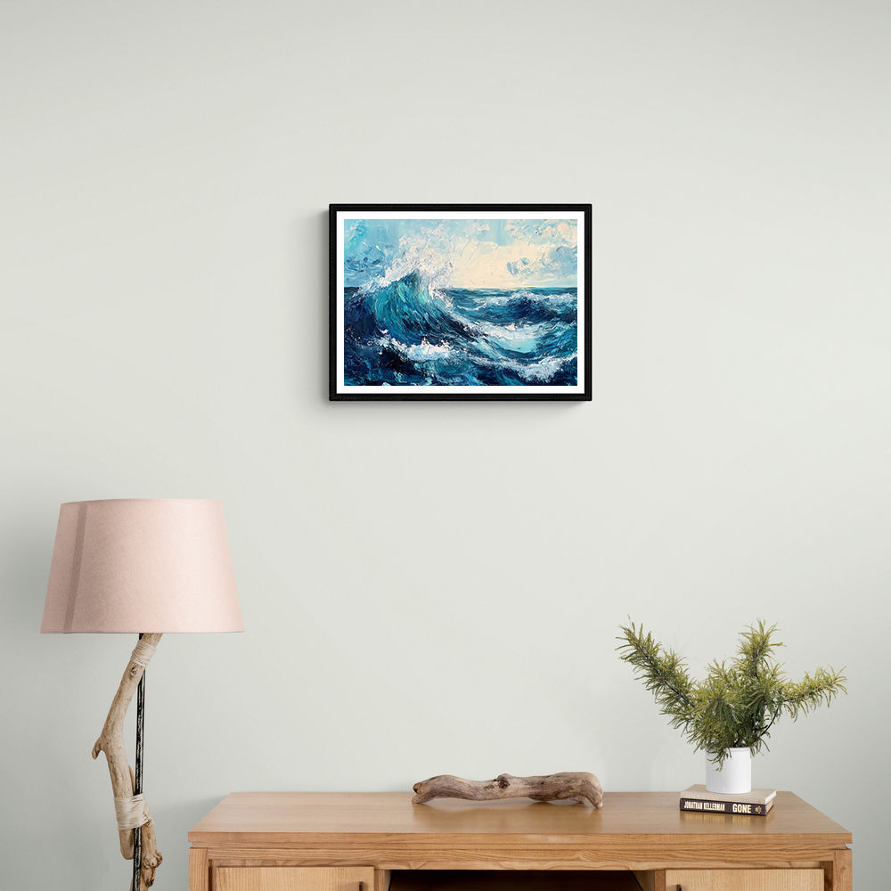 Seascape Blue Waves Wall Art