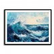 Seascape Blue Waves Wall Art