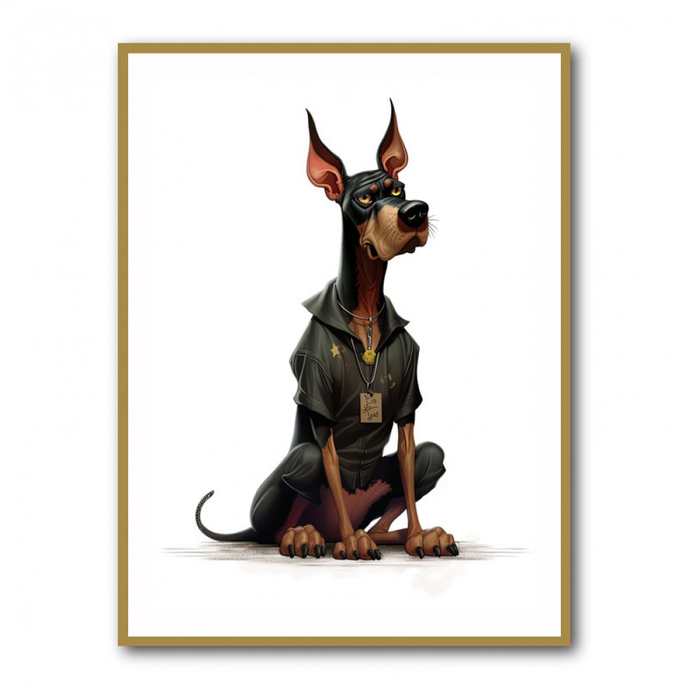 Doberman Cartoon 2