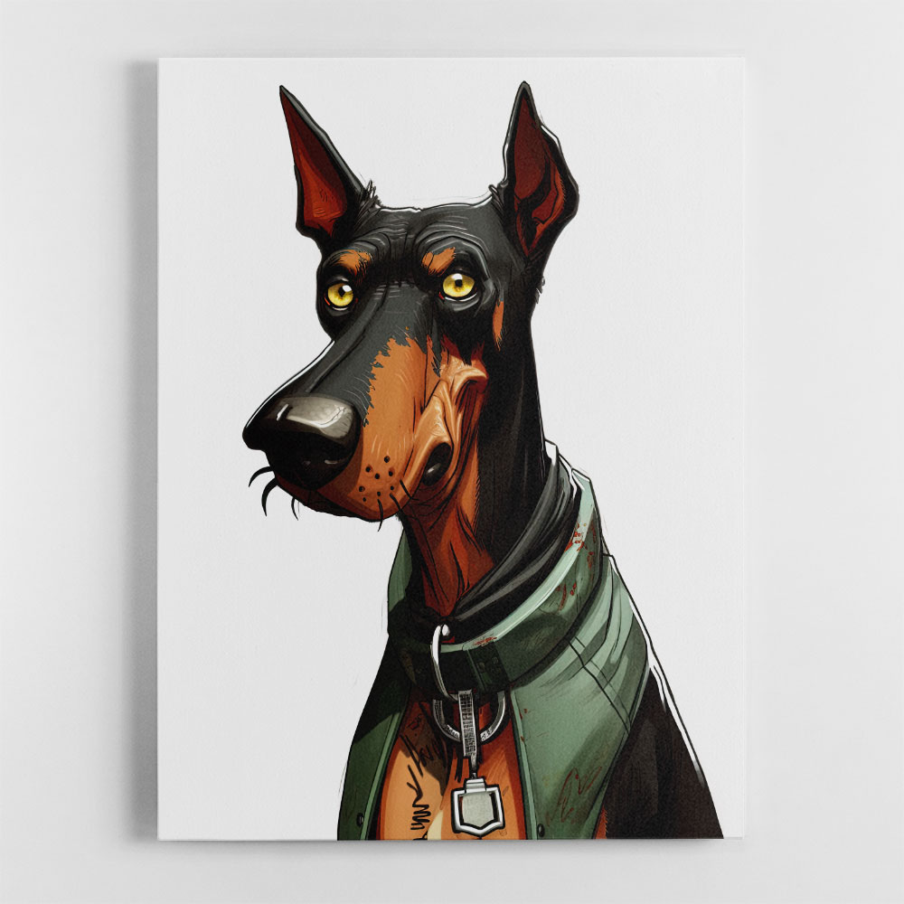 Doberman Cartoon 3