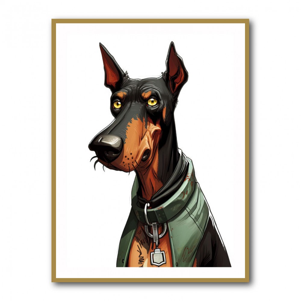 Doberman Cartoon 3