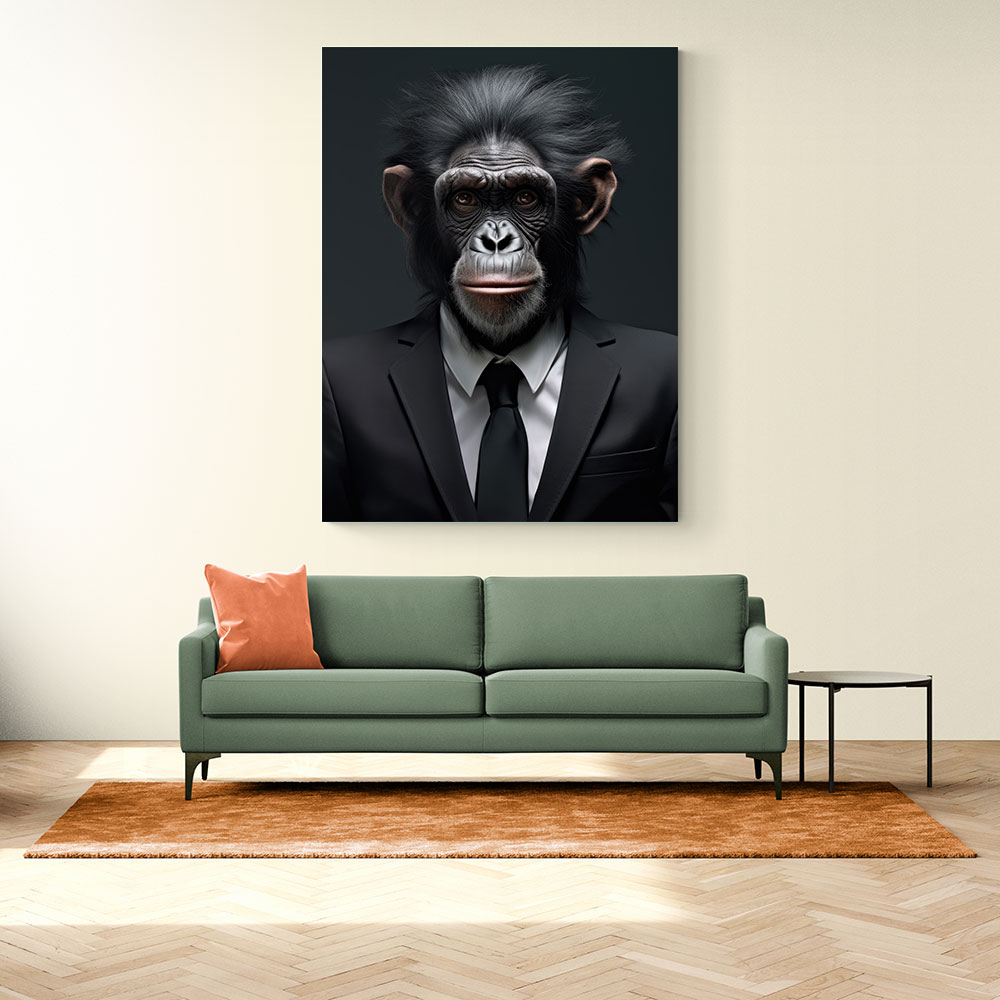 Formal Chimp Wall Art