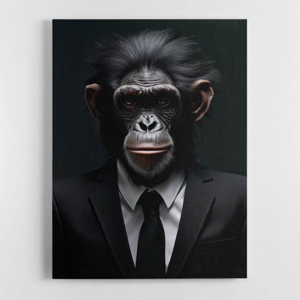 Formal Chimp Wall Art