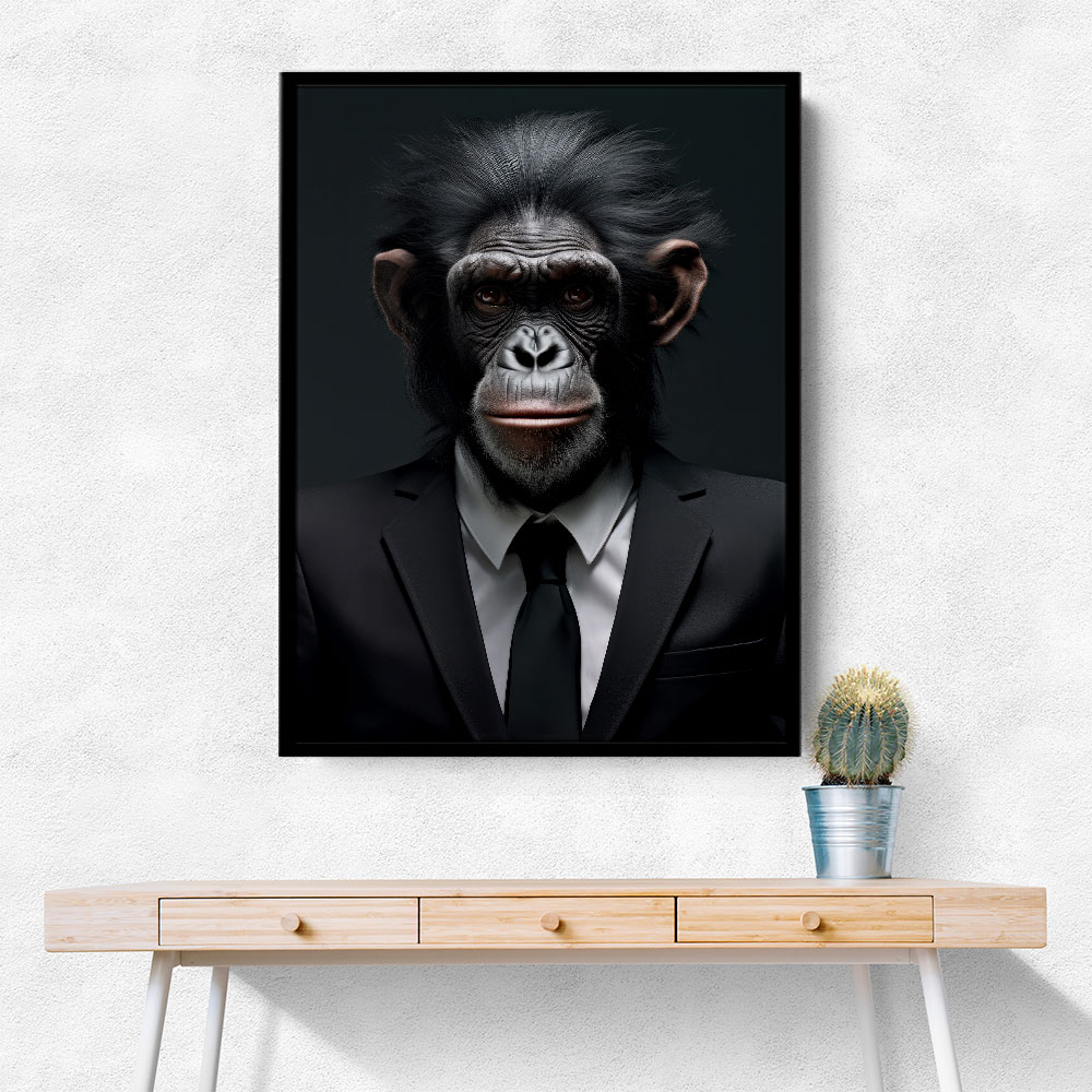 Formal Chimp Wall Art