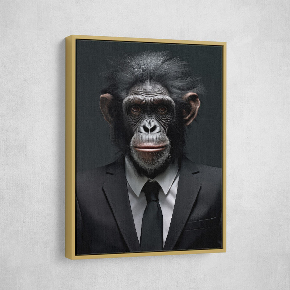 Formal Chimp Wall Art