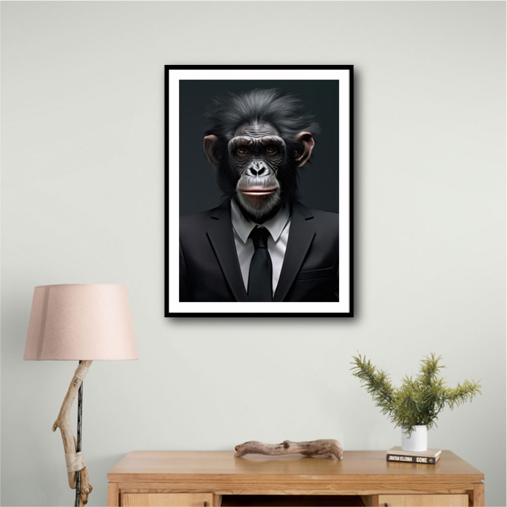 Formal Chimp Wall Art