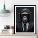 Formal Chimp Wall Art