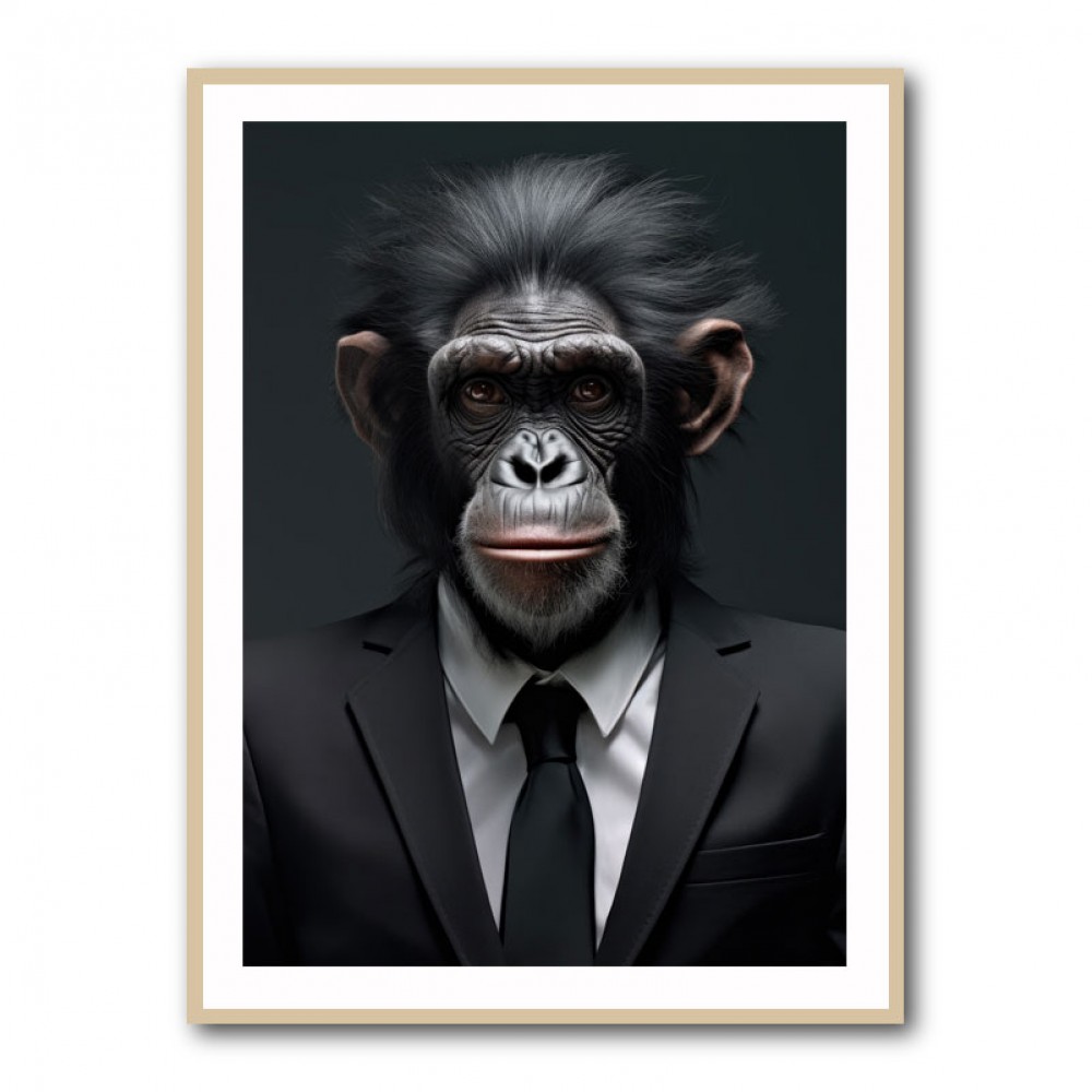 Formal Chimp Wall Art