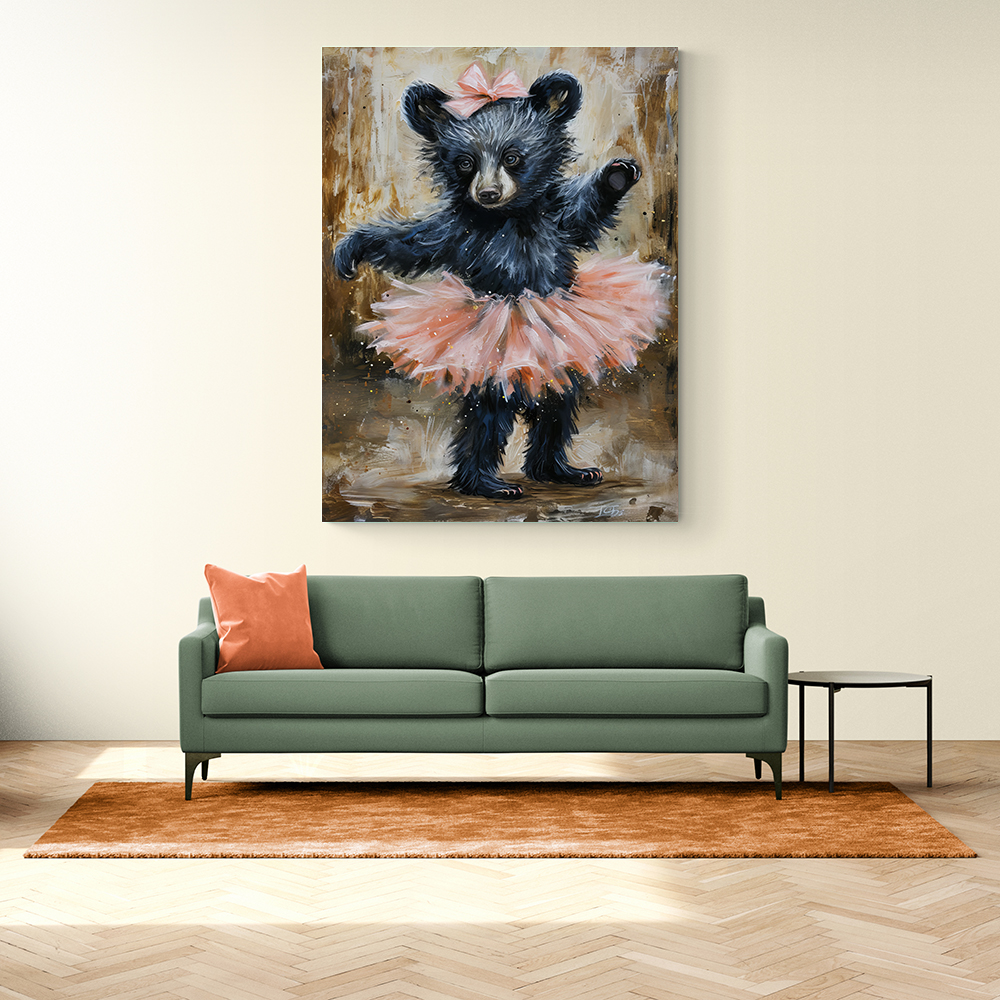 Baby Black Bear Dancing in a Tutu