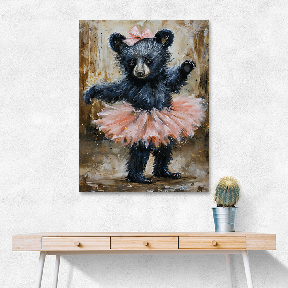 Baby Black Bear Dancing in a Tutu