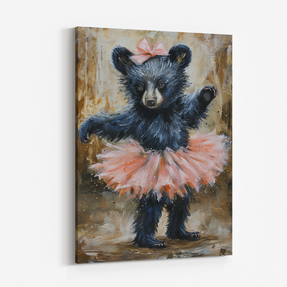 Baby Black Bear Dancing in a Tutu