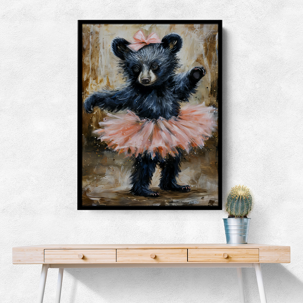 Baby Black Bear Dancing in a Tutu