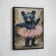 Baby Black Bear Dancing in a Tutu