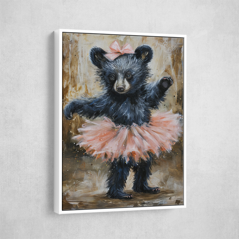 Baby Black Bear Dancing in a Tutu