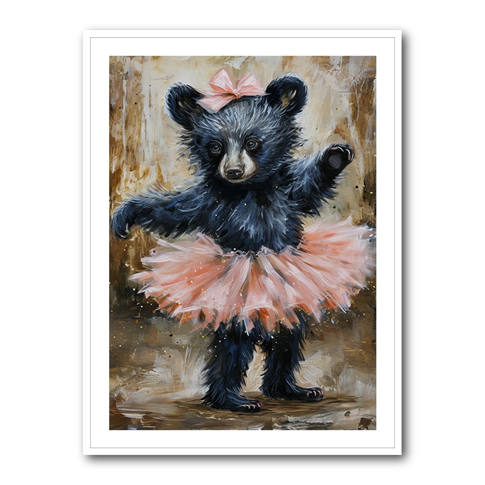 Baby Black Bear Dancing in a Tutu