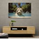 White Tiger Swimming Wall Art